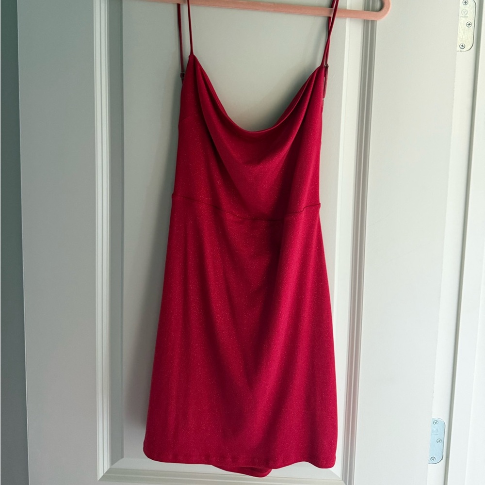 Mini dress with slight sparkles